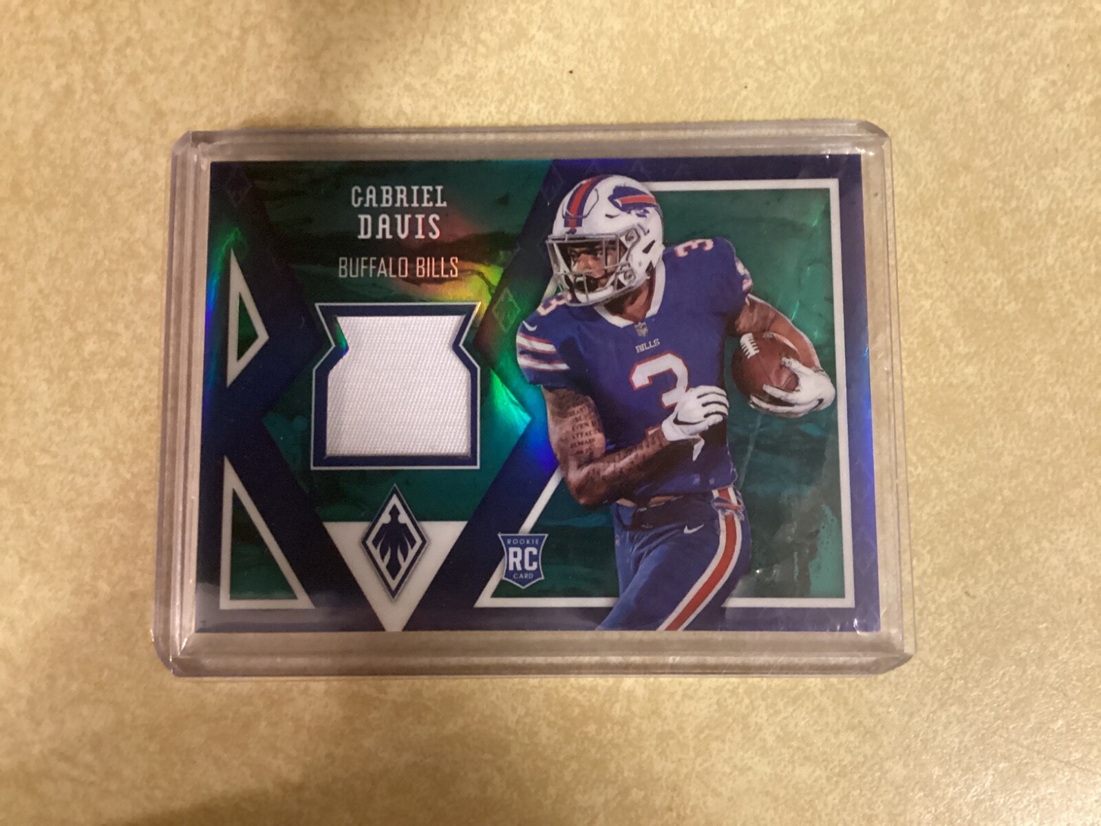 Gabriel Davis Panini Phoenix Rps Rookie Auto Dual Jersey #GD Prime Green