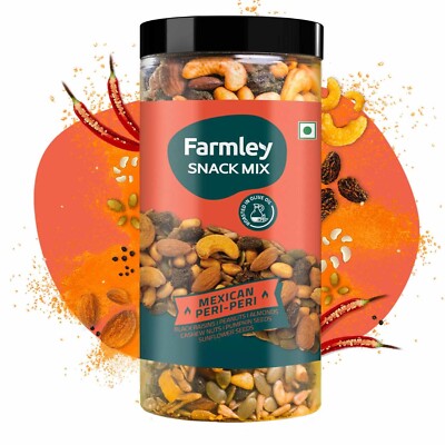 Farmley Snack Mix | 405g | 6 Superfood in 1 Mix | Dry Fruits Mix, Mixed Nuts