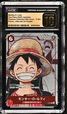 CGC 10 PRISTINE One Piece 2022 Monkey D. Luffy P-001