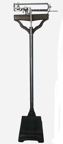Doctors Office Continental Upright Scale Works Chicago Cast Iron 60” - 5’ Tall
