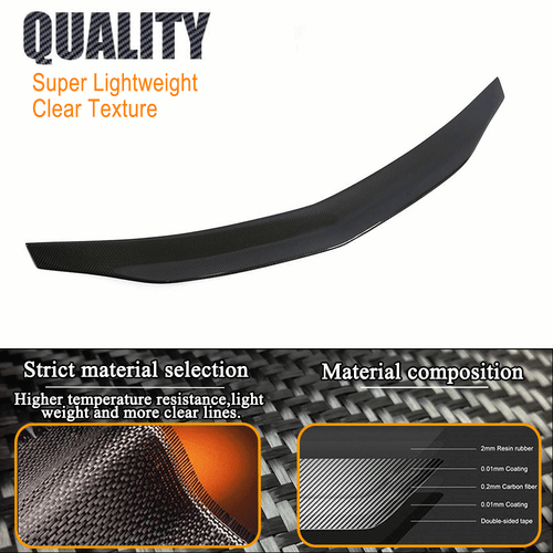 Carbon Heckspoiler Spoiler Flügel Lippe Für Mercedes C207 W207 E200 E300 E400 - Bild 9 von 14