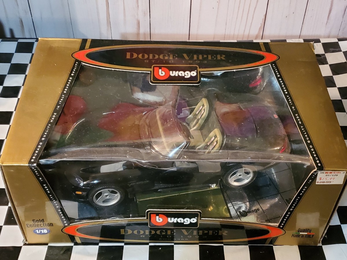 Bburago 1993 Dodge Viper RT-10 1:18 Scale Diecast Model Car Burago