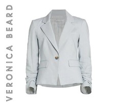 VERONICA BEARD Dickey Jacket Women sz 8 Light Blue Heathered Vapor AALIYAH NWT