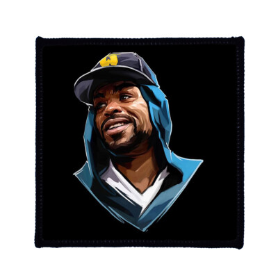 Square Printed Patch - Method Man Sketch Hoodie Sew On Badge in 3 Größen