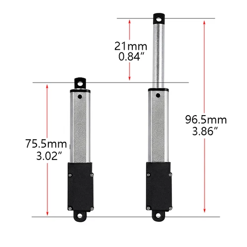Electric Micro Linear Actuator 12V 21mm 30mm 50mm 75mm 100mm Stroke UpTo 150mm/s - Picture 28 of 44