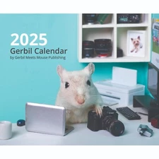 2025 Wall Calendar by Gerbil Meets Mouse Publishing - Rodent Pet Rement