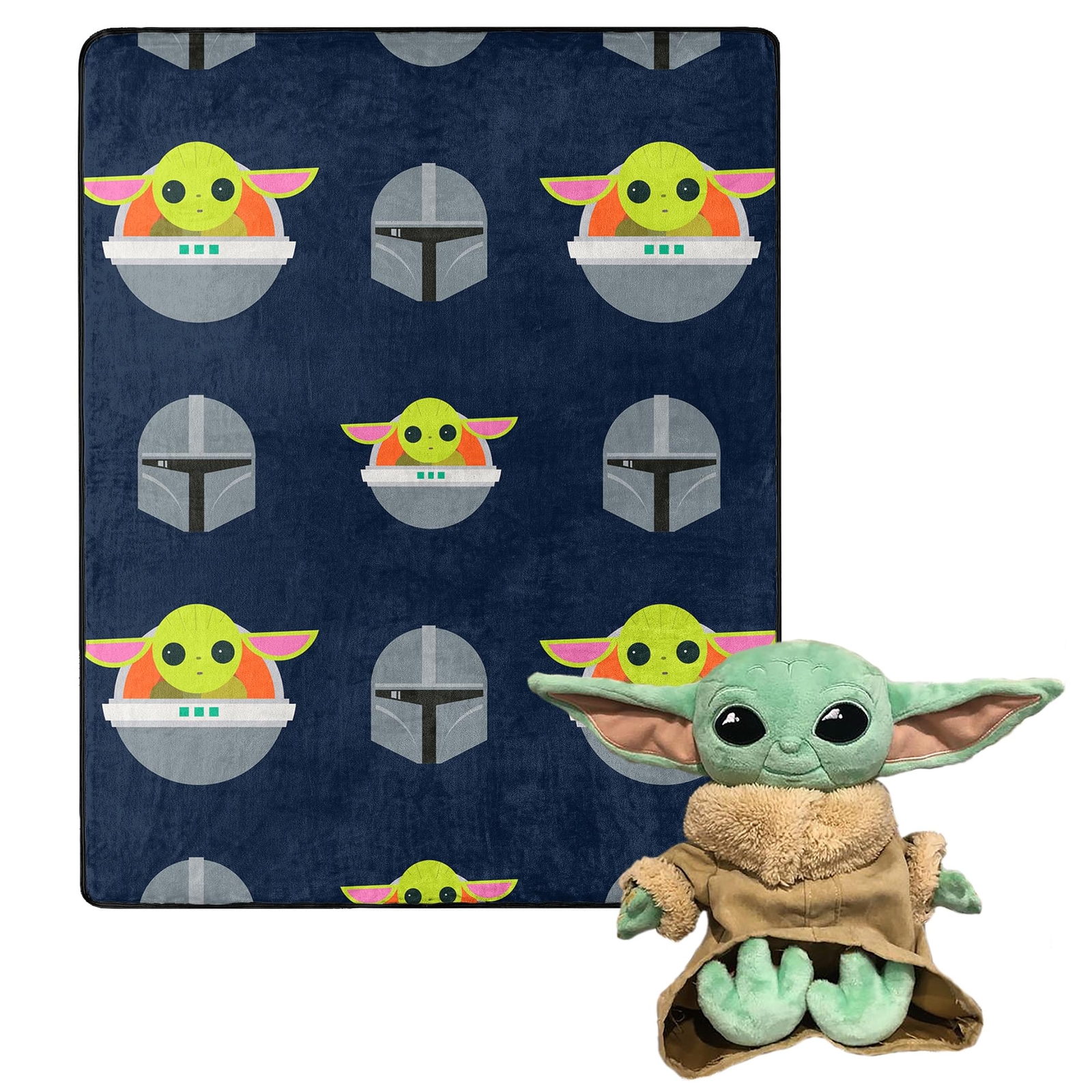 Star Wars The Mandalorian Darker Hover Silk Touch Throw Blanket & Plush Pillow
