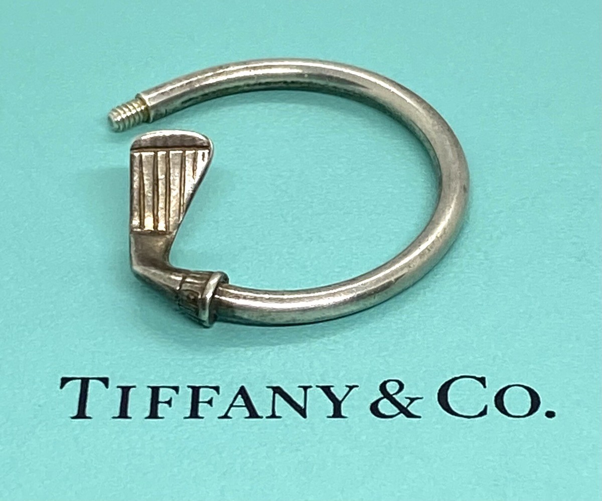 ティファニー　ゴルフ ボール クラブシルバー キーリング Tiffany & Co Sterling Silver Golf Club & Ball Key Chain Key Ring