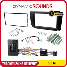 Seat Arona, Ibiza (2017-2021) Car Stereo Double Din Fascia Fitting Kit Black