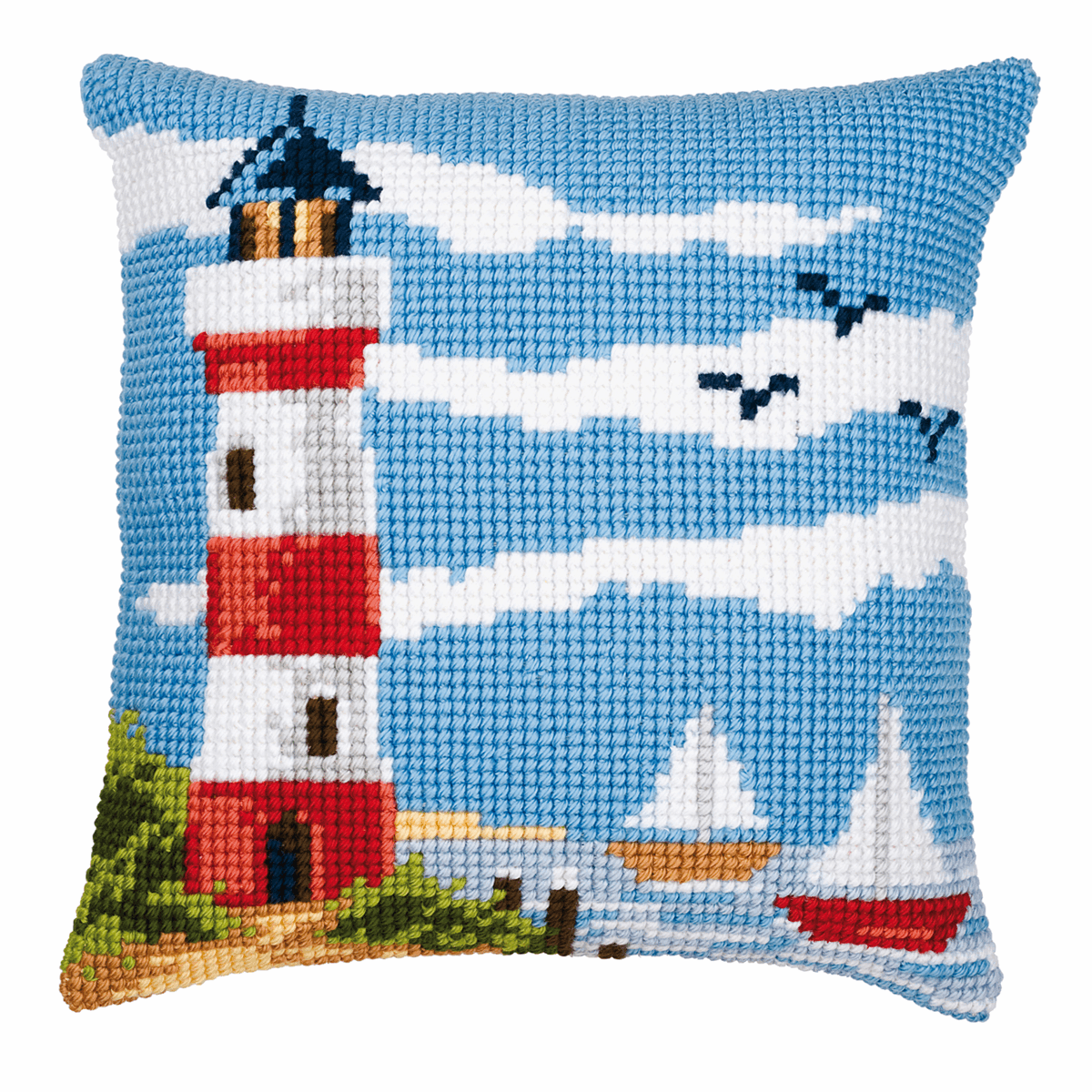 Vervaco Unisex Multicolor Cushion Lighthouse - Cross Stitch Kit: Cushion: Lighthouse Scene - Image 3