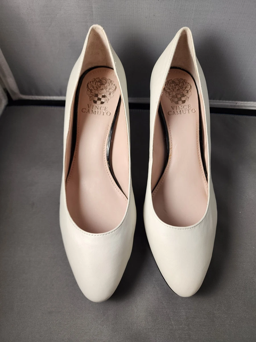 Vince camuto white best sale pumps