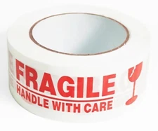 6 Rolls 3"x110 Yards Fragile Handle with Care Packing Shipping Box Sealing Tape