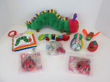 Eric Carle Toys Hungry Caterpillar Plush Finger Puppets Baby Crinkle Book Rattle