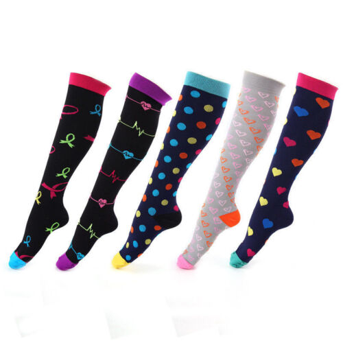 Compression Socks For Women Men Medical Nursing Travel Crossfit 21-59CM US SHIP - Picture 3 of 18