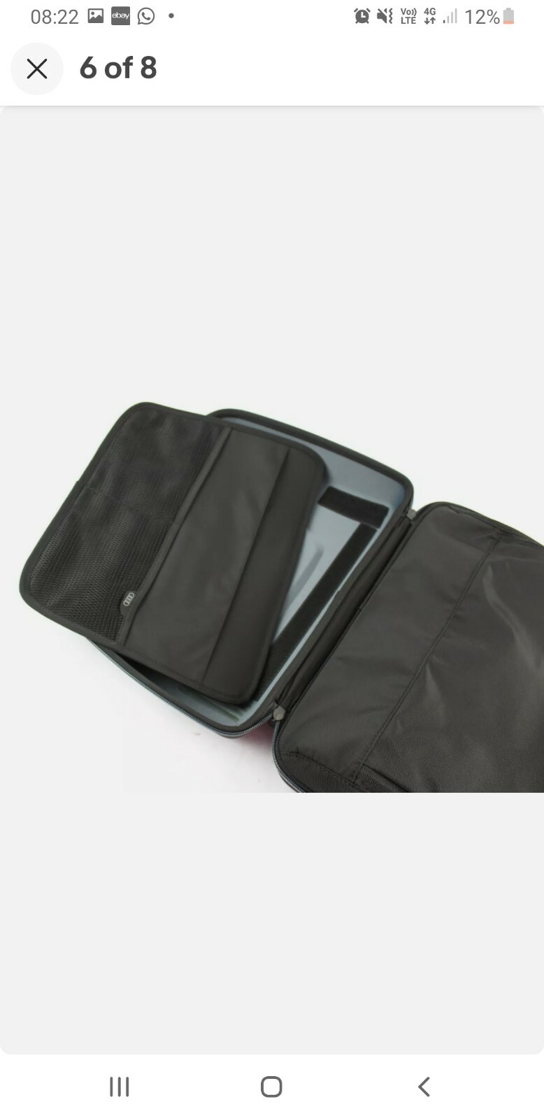 GENUINE AUDI REAR SEAT STORAGE BAG 000061102D eBay