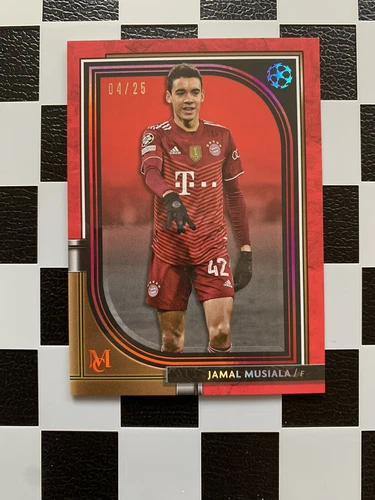 2021-22 Topps Museum Collection UCL Jamal Musiala Ruby /25 Bayern München