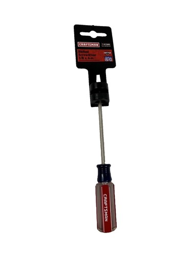 NEW Craftsman Tools USA 41582 Slotted Flat Tip Screwdriver 3/16 x