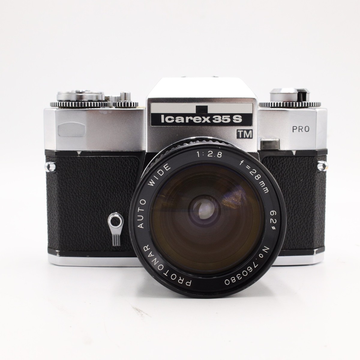 Zeiss Ikon Voigtländer Icarex 35S TM Pro 35mm SLR Camera w/ 28mm