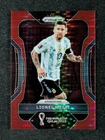 2022 Panini Prizm World Cup Qatar LIONEL MESSI 86/99 Red Pulsar Prizm SP #7
