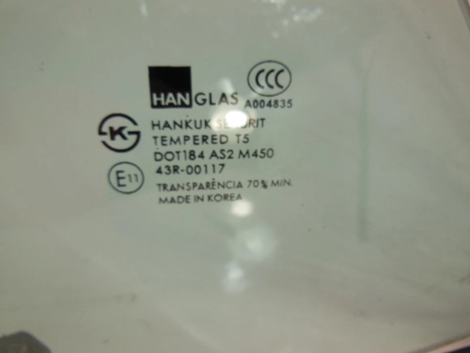 2001-2005 Hyundai XG350 Rear Door Window Glass Driver Left OEM - Image 2 of 3