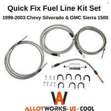 Quick Fix Fuel Line Kit Fit 1999-2003 02 Chevy Silverado 1500 GMC Sierra 4.8 5.3