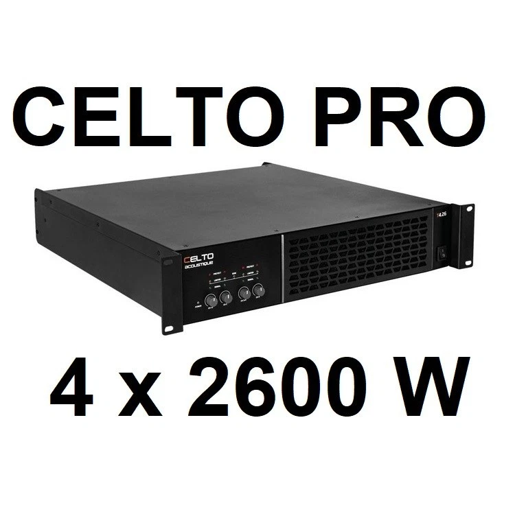 NEU!! Open for test CELTO PRO T4.26 2x2600 W power amp endstufe