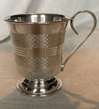 Vintage English Silver Plated Stirrup Cup By Thomas Bradbury c.1930’s-1940’s