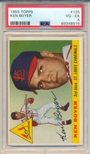 1955 Topps Ken Boyer (Rookie Card) (#125) PSA4 PSA. rookie card picture