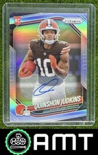 Quinshon Judkins 2025 Panini Prizm Silver Rookie Auto Cleveland Browns #313 RC