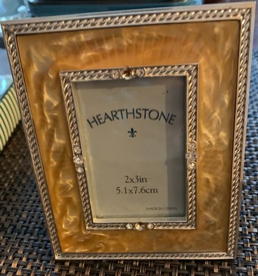 Yellow and Gold Picture with Rhinestones Frame holds 2x3 picture | eBay