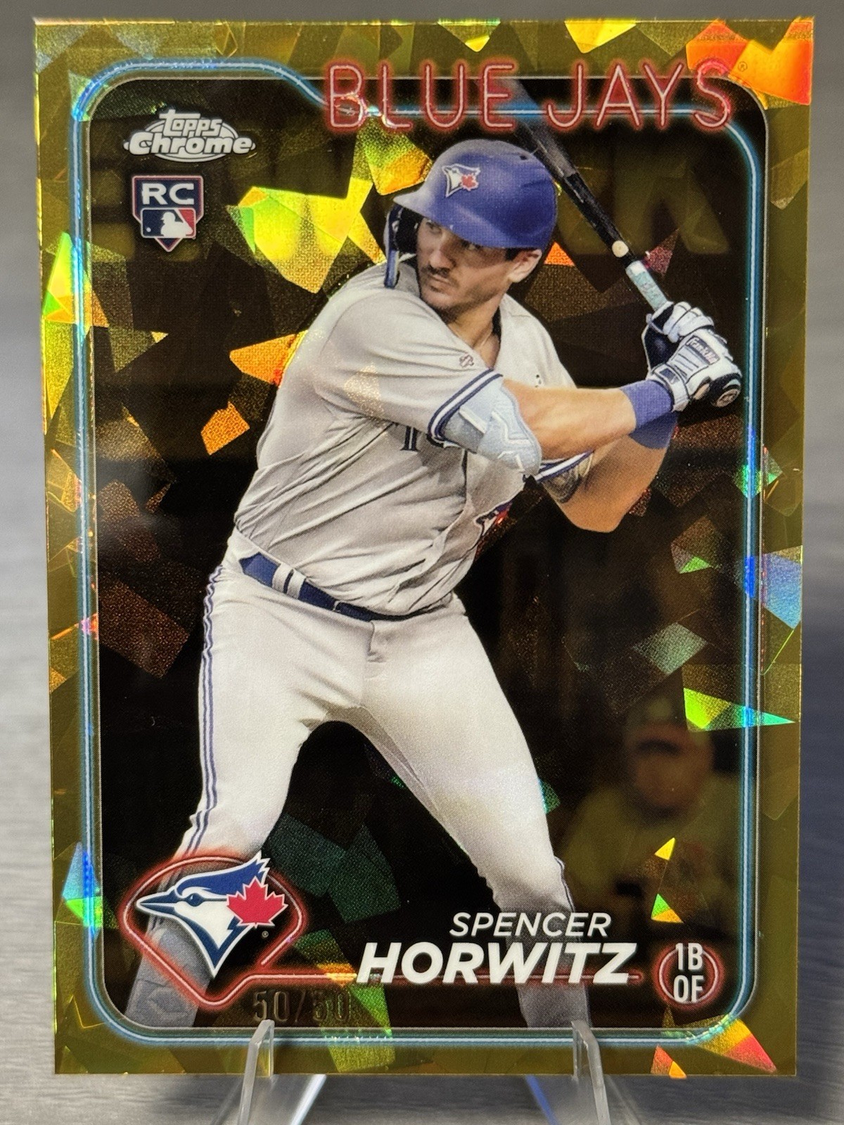 🔥💎SPENCER HORWITZ 2024 Topps Chrome Gold Sapphire RC /50 BOOKEND EBAY 1/1!💎🔥