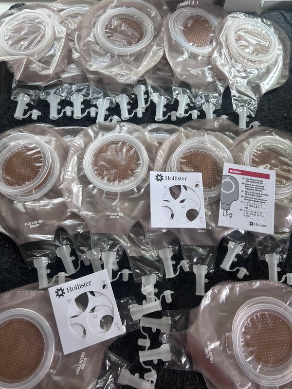 24 Hollister 80070 Premier Flextend Drainable Urostomy Colostomy Pouch Exp 2029
