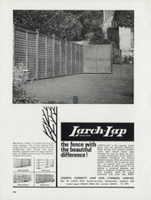 Original 1966 advert for Larch-Lap the fencing with the beautiful difference