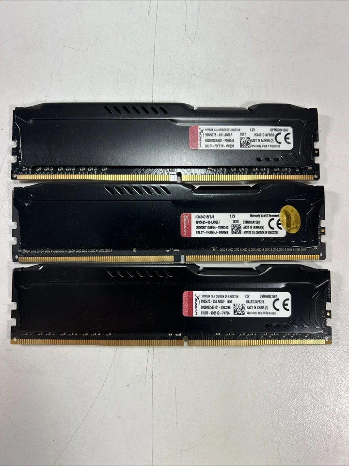 8GB HyperX Fury DDR4 2133MHz CL14 PC4-17000 Desktop Memory HX421C14FB2/8 - Image 2 of 4
