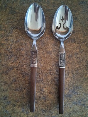 Ekco Eterna La Joya 2 Serving Spoons - Pierced and Plain Japan