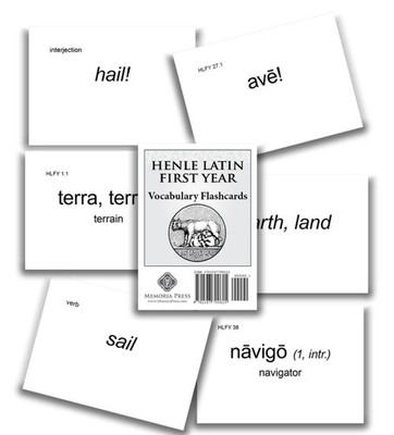 Memoria Press Henle Latin First Year Vocabulary Flashcards, brand new.