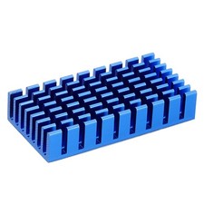 Heatsink 50x25x10mm Aluminum Heat Sink with Thermal Blue Sticker Blue