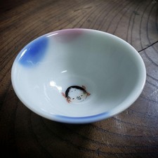 Cup Sake Choko Okame Ofuku Otafuku Warabe Edo Meiji Sazae Kodai Ura Sazae