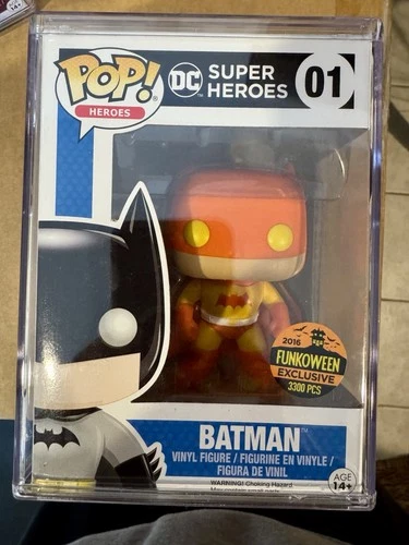 Funko Pop! DC Batman #01 Orange 2016 Funkoween Exclusive LE 3300 Vaulted