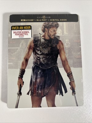 Gladiator 2 II Steelbook (4K UHD + Blu-ray + Digital) Brand New/Sealed