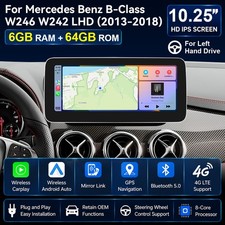 10.25'' Apple Carplay Autoradio DAB+ Für Mercedes Benz B-Klasse W246 2013-2018 10.25'' Apple Carplay Autoradio DAB+ Für Mercedes Benz B-Klasse W246 2013-2018