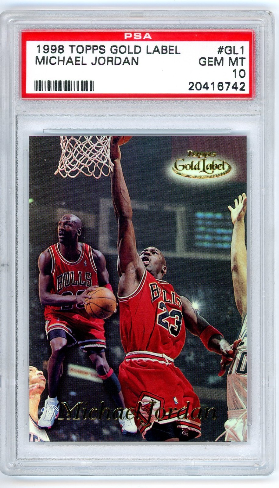 Michael Jordan 1998-99 Topps Gold Label #GL1 PSA 10 Gem Mint