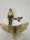 1987 HASBRO GI JOE COBRA RAPTOR w/ FALCON v1 FIGURE NO TALONS
