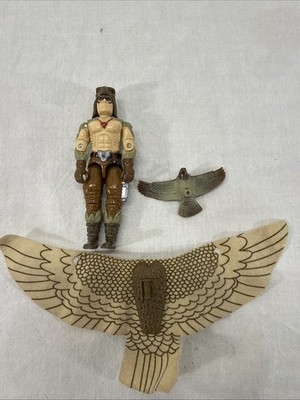 1987 HASBRO GI JOE COBRA RAPTOR w/ FALCON v1 FIGURE NO TALONS
