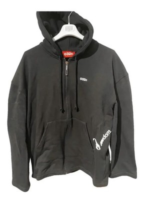 032C - JUICE ZIP-UP HOODIE - BLACK
