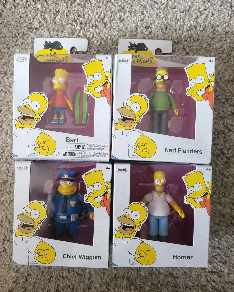 Lot of 4 The Simpsons Jakks Pacific Figures New In Box | eBay