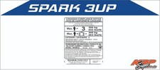 SEADOO SPARK 3 UP 2015 - 2022 Graphics/Decal /Sticker Kit black & white CAPACITY