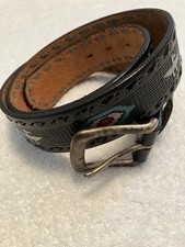 Vintage Men s Top Grain Bridle Leather Belt - Size 36 - Black - Made