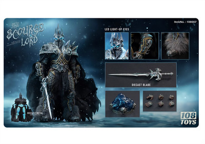 1/6 Scale 108Toys WOW Lich King Action Figure Model With LED Eyes IN STOCK