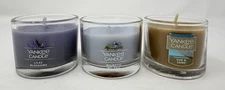 Yankee Candle Mini Candle Lot- SUN & SAND, LILAC BLOSSOMS, MAJESTIC MT FUJI
